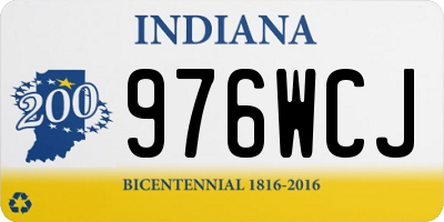 IN license plate 976WCJ