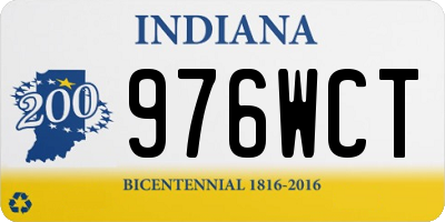 IN license plate 976WCT