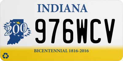 IN license plate 976WCV