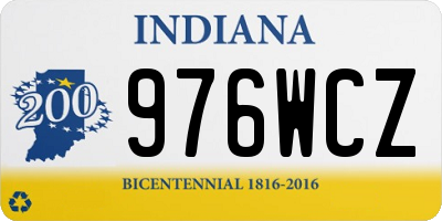 IN license plate 976WCZ