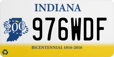 IN license plate 976WDF