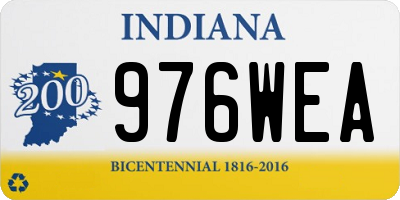 IN license plate 976WEA
