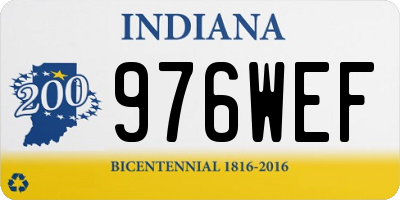 IN license plate 976WEF