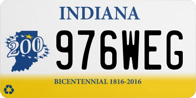 IN license plate 976WEG