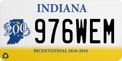 IN license plate 976WEM