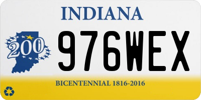 IN license plate 976WEX
