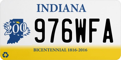 IN license plate 976WFA