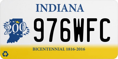 IN license plate 976WFC