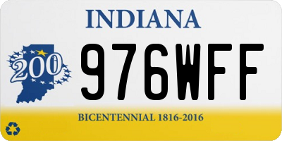 IN license plate 976WFF