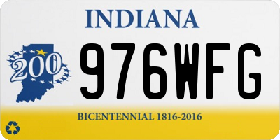 IN license plate 976WFG