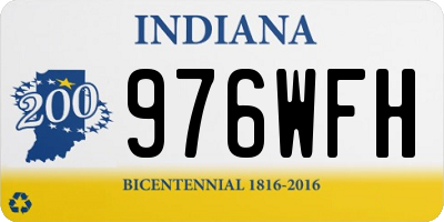 IN license plate 976WFH