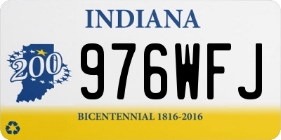 IN license plate 976WFJ