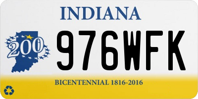 IN license plate 976WFK