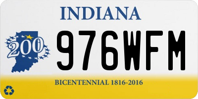IN license plate 976WFM
