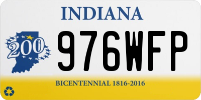 IN license plate 976WFP