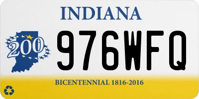 IN license plate 976WFQ