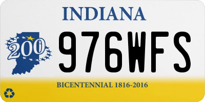 IN license plate 976WFS