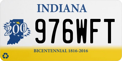 IN license plate 976WFT