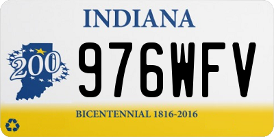 IN license plate 976WFV