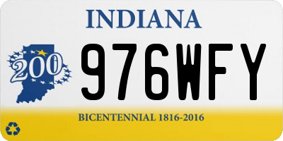 IN license plate 976WFY
