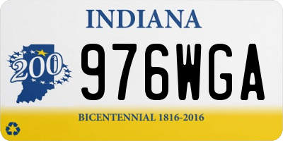 IN license plate 976WGA