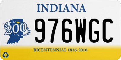 IN license plate 976WGC