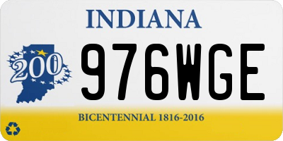 IN license plate 976WGE