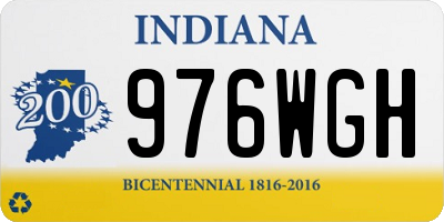 IN license plate 976WGH