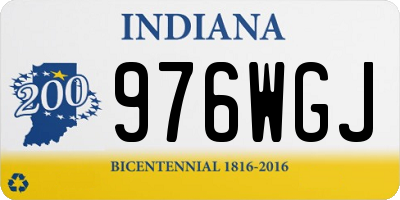 IN license plate 976WGJ