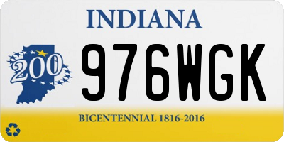 IN license plate 976WGK