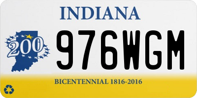 IN license plate 976WGM