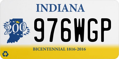 IN license plate 976WGP