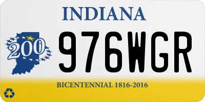 IN license plate 976WGR