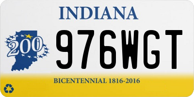 IN license plate 976WGT