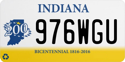 IN license plate 976WGU