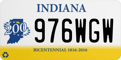 IN license plate 976WGW