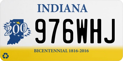 IN license plate 976WHJ