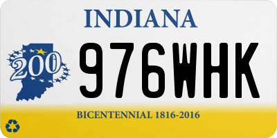 IN license plate 976WHK