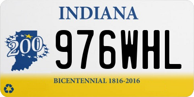IN license plate 976WHL
