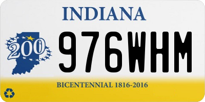 IN license plate 976WHM