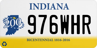 IN license plate 976WHR