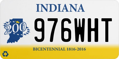 IN license plate 976WHT