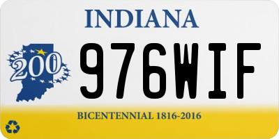 IN license plate 976WIF