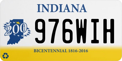 IN license plate 976WIH