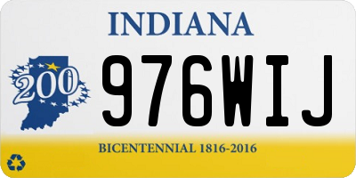 IN license plate 976WIJ