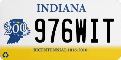 IN license plate 976WIT