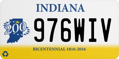 IN license plate 976WIV