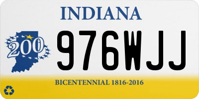 IN license plate 976WJJ