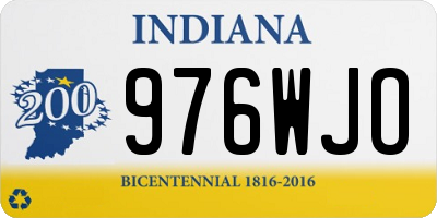 IN license plate 976WJO