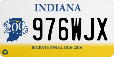 IN license plate 976WJX